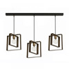 NG Lighting Kremasto Fotistiko Rag Xeiropoiito Metalliko Skouria Trifoto E27 100x80cm 2024165